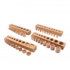 Montessori Sensorial Material- Cylinder Blocks