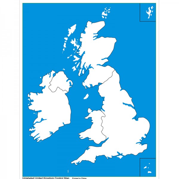 Unlabeled UK Control Map (LJGE020-2) by Leader Joy Montessori USA