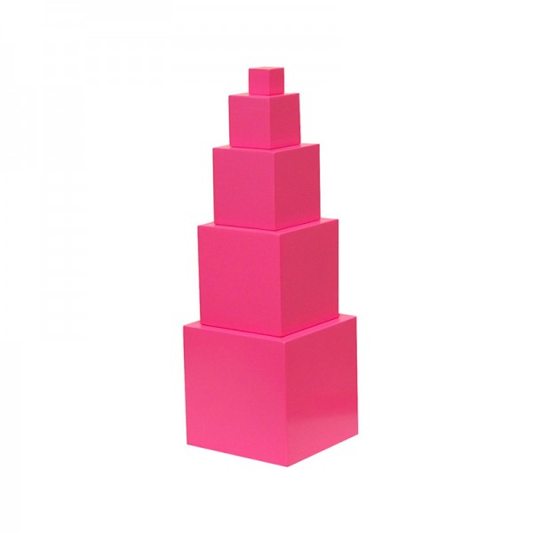Pink Tower 5 steps (LJLT020) by Leader Joy Montessori USA