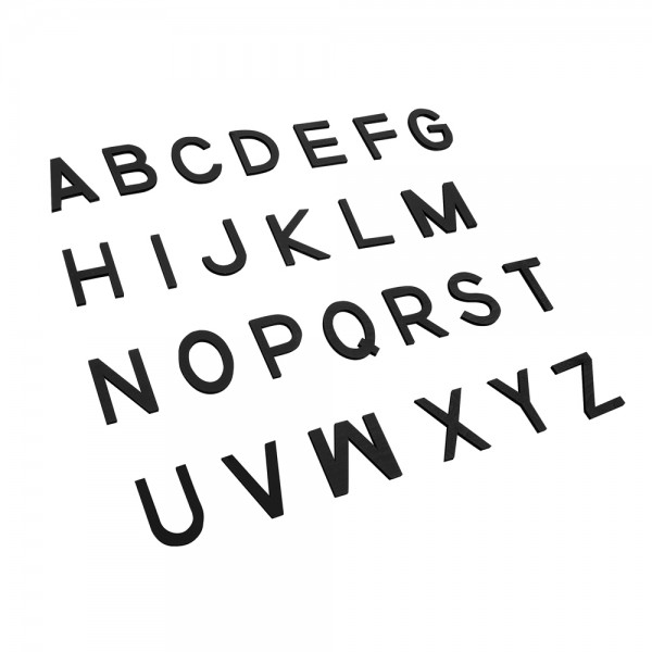 Capital Movable Alphabet (Print,Black) (LJLA052-3) by Leader Joy Montessori USA