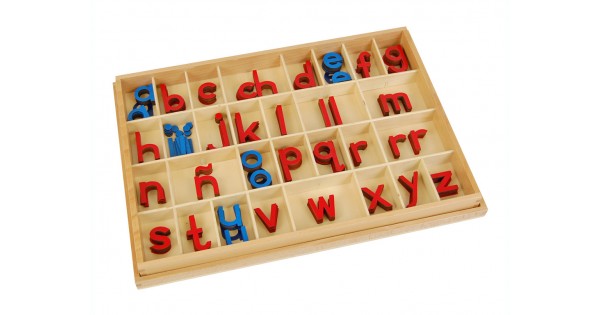 Small Movable Print Font Alphabet in a Split Level Box Montessori Materials  Wooden Toys Letters - China Intellectual & Educational Toys, Montessori  Materials