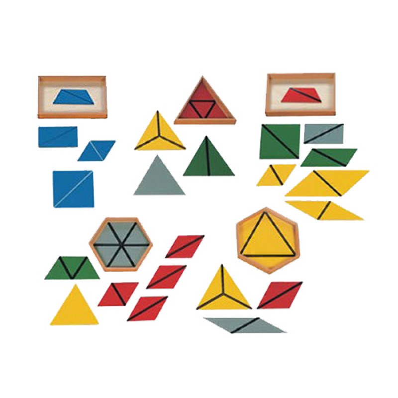 Montessori Math Learning Entwickeln von Spielzeug Constructive Triangles 