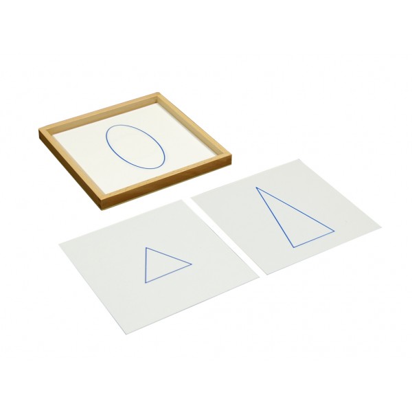 Geometric Cards with Tray (LJSE007-1) by Leader Joy Montessori USA