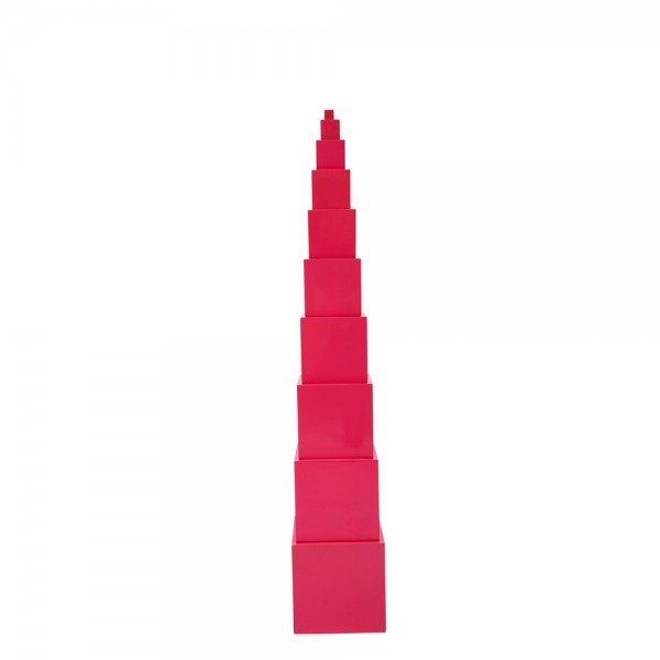 Premium Quality Pink Tower (LJSE005-A) by Leader Joy Montessori USA